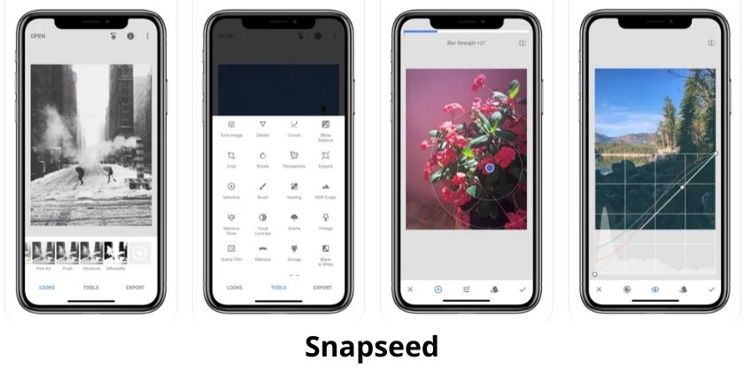 phần mềm chụp ảnh đẹp cho iphone - Snapseed