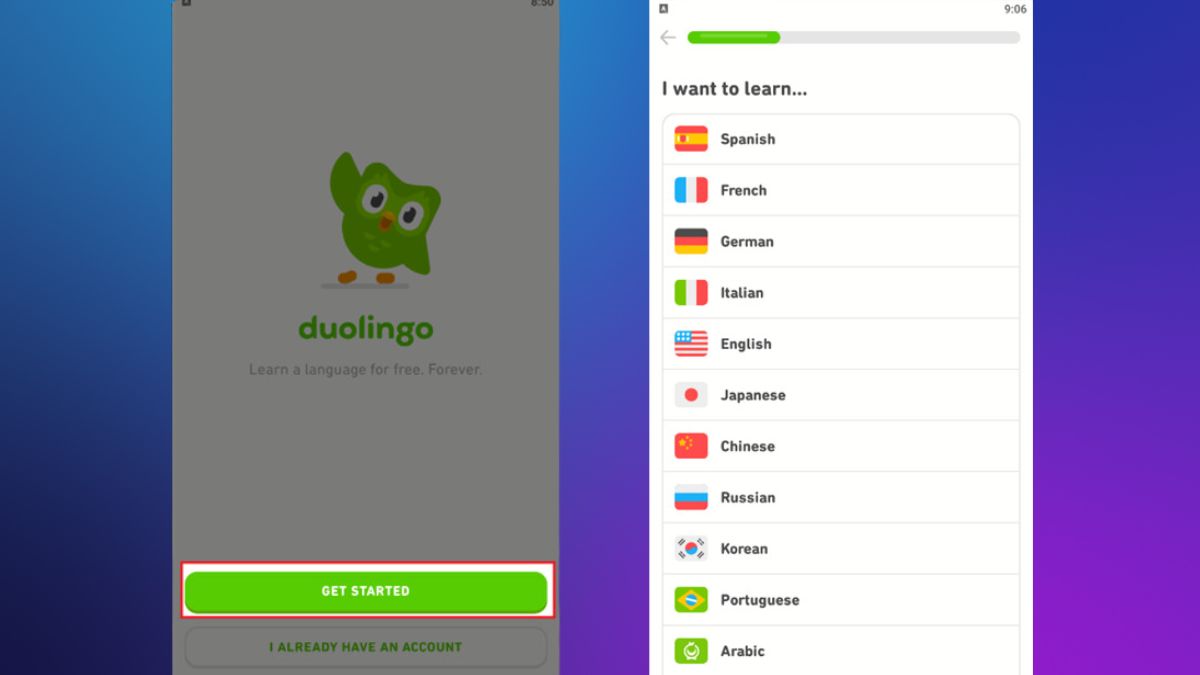 Duolingo là gì? Cách đăng ký tài khoản Duolingo bước 1