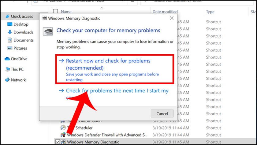 Cách kiểm tra lỗi RAM bằng Windows Memory Diagnostic