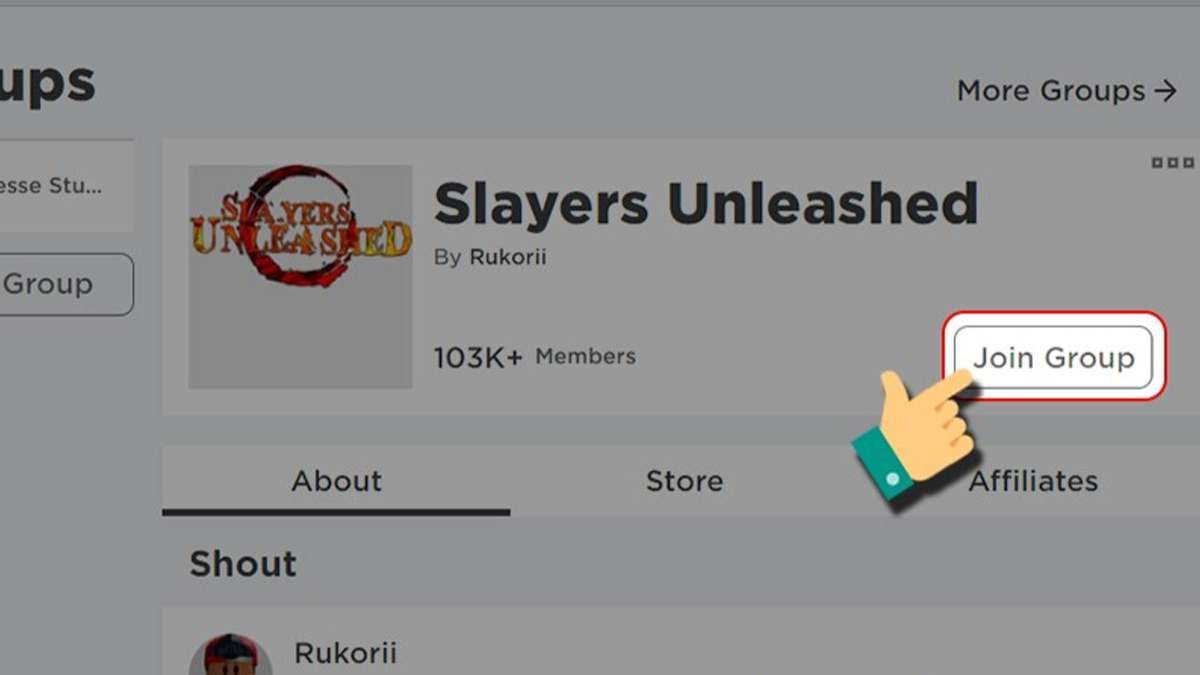 Tham gia vào nhóm Slayers Unleashed