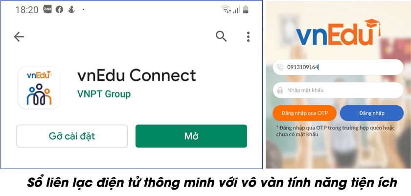 VnEdu Connect - Sổ liên lạc điện tử thông minh, tiện ích